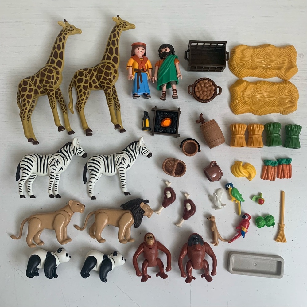 Playmobil Wild Life 9373 Noah's Ark Figures Animals Accessories Replacements Lot